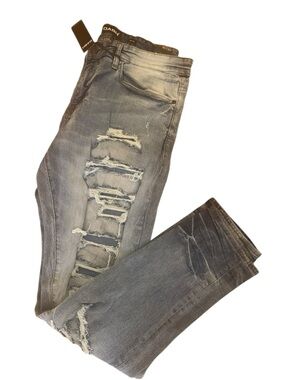 Ash Men's Slim Distressed Jeans in Grey
